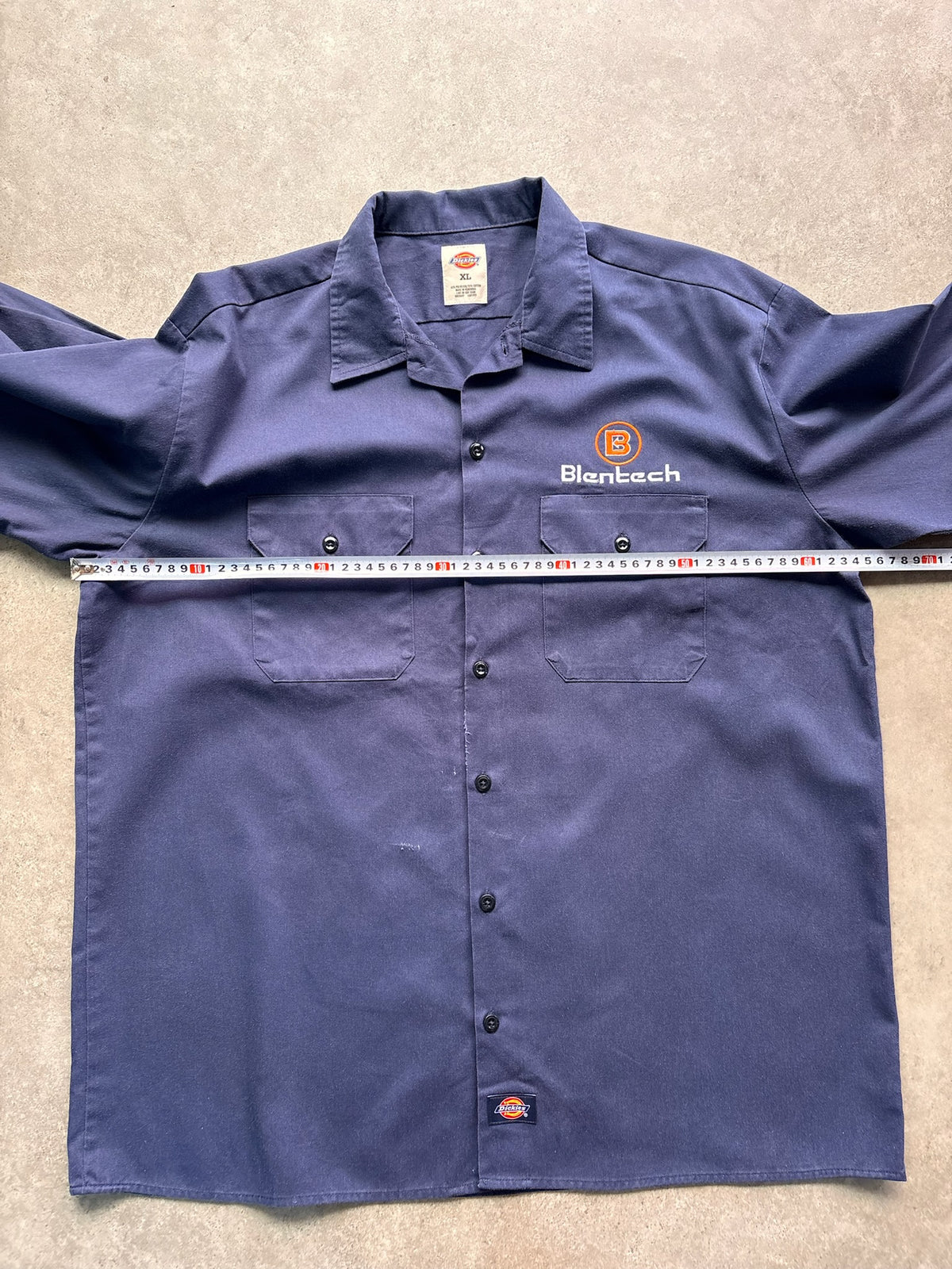 חולצת עבודה Dickies וינטג׳ - XXL – חולצה מכופתרת וינטג׳ דיקיס, תמונה 4