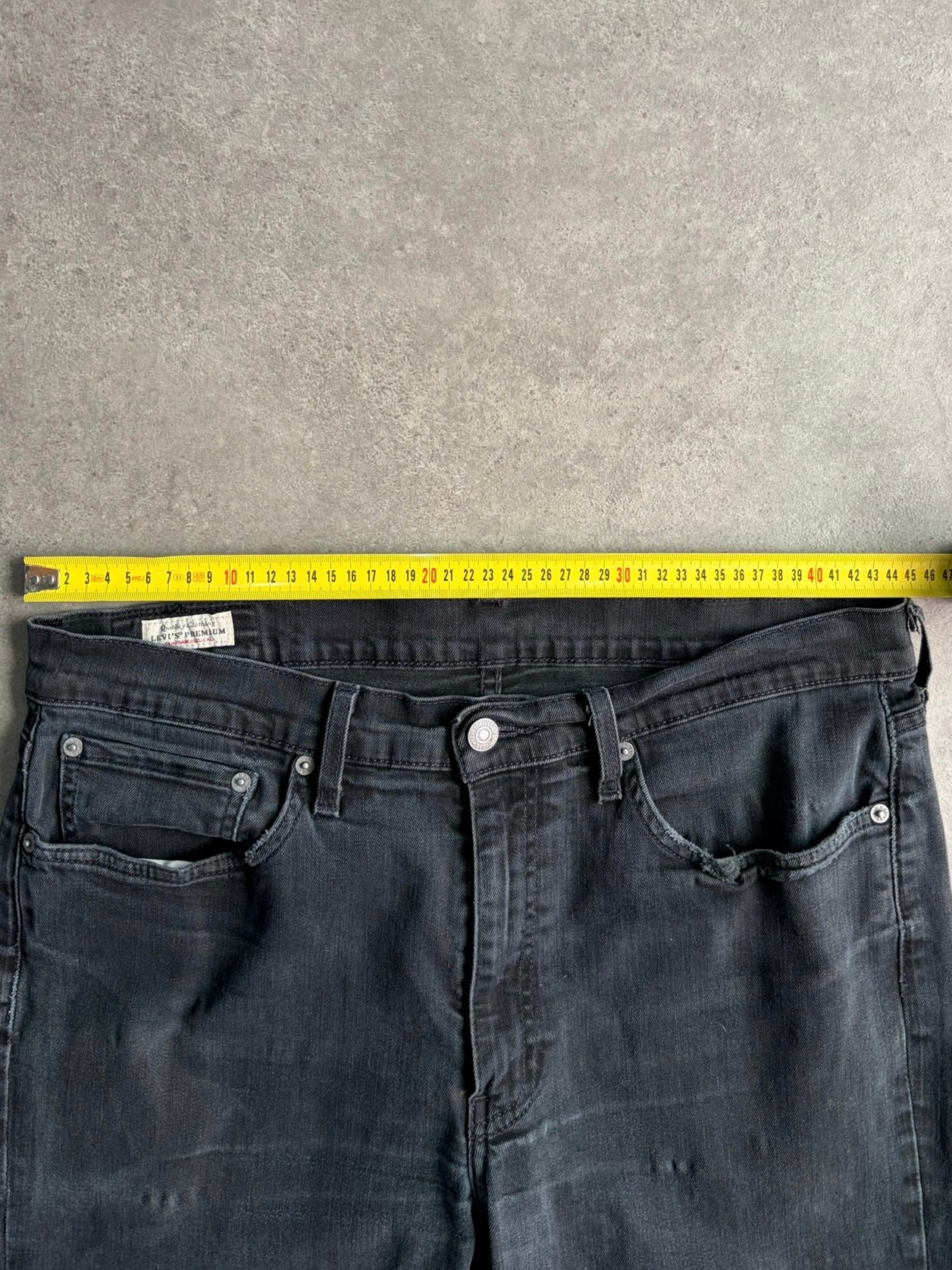 ג׳ינס Levi's 514 סטרייט שחור דהוי - 36