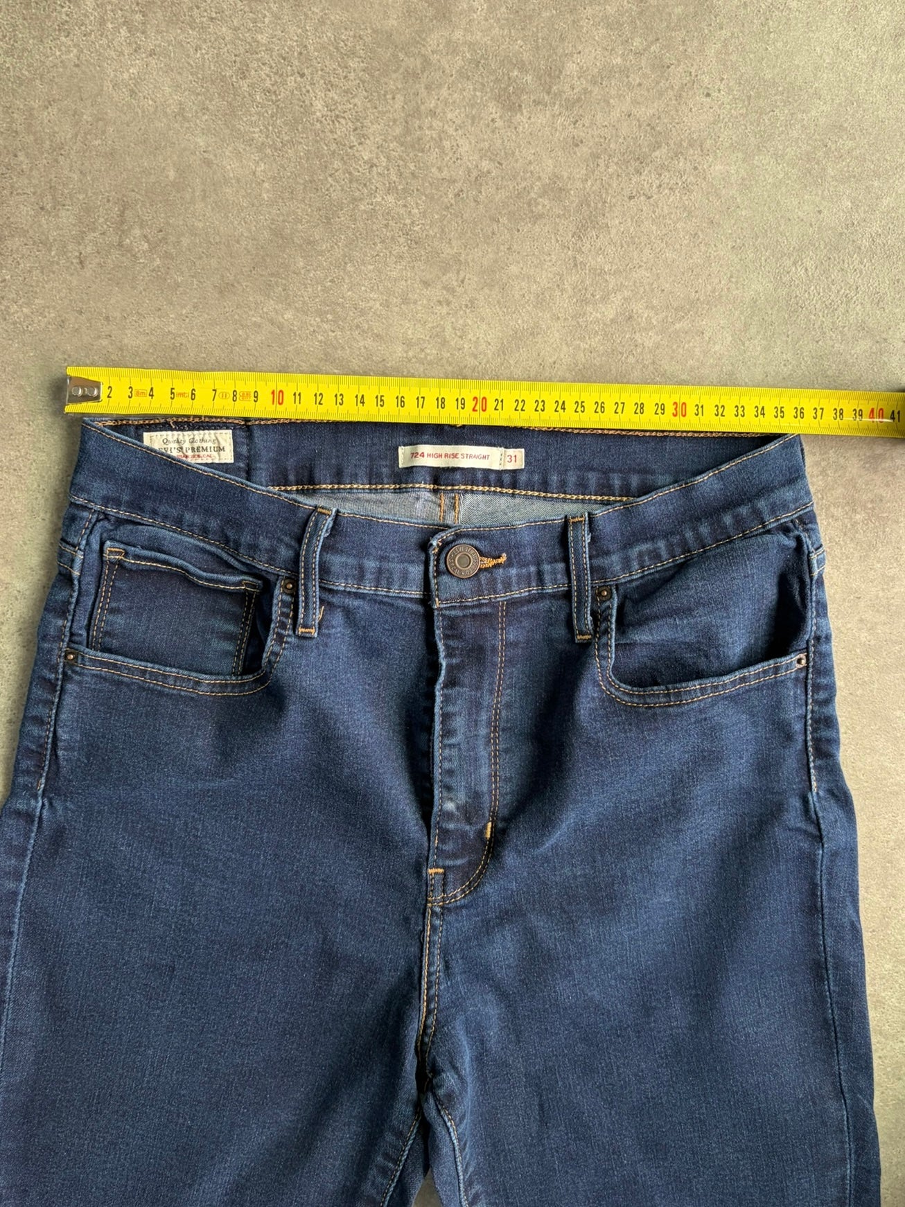 ג׳ינס Levi's 724 High Rise Straight וינטג׳ - 28