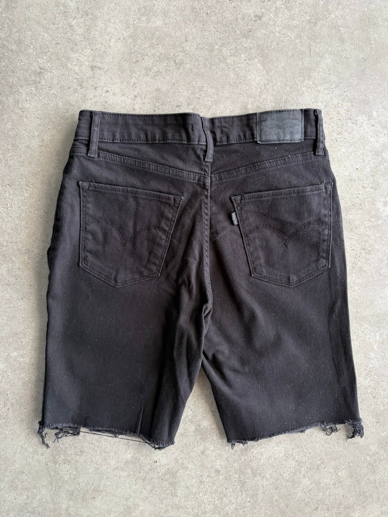שורטס ג׳ינס Levi's 721 High Rise שחור וינטג׳ - 28
