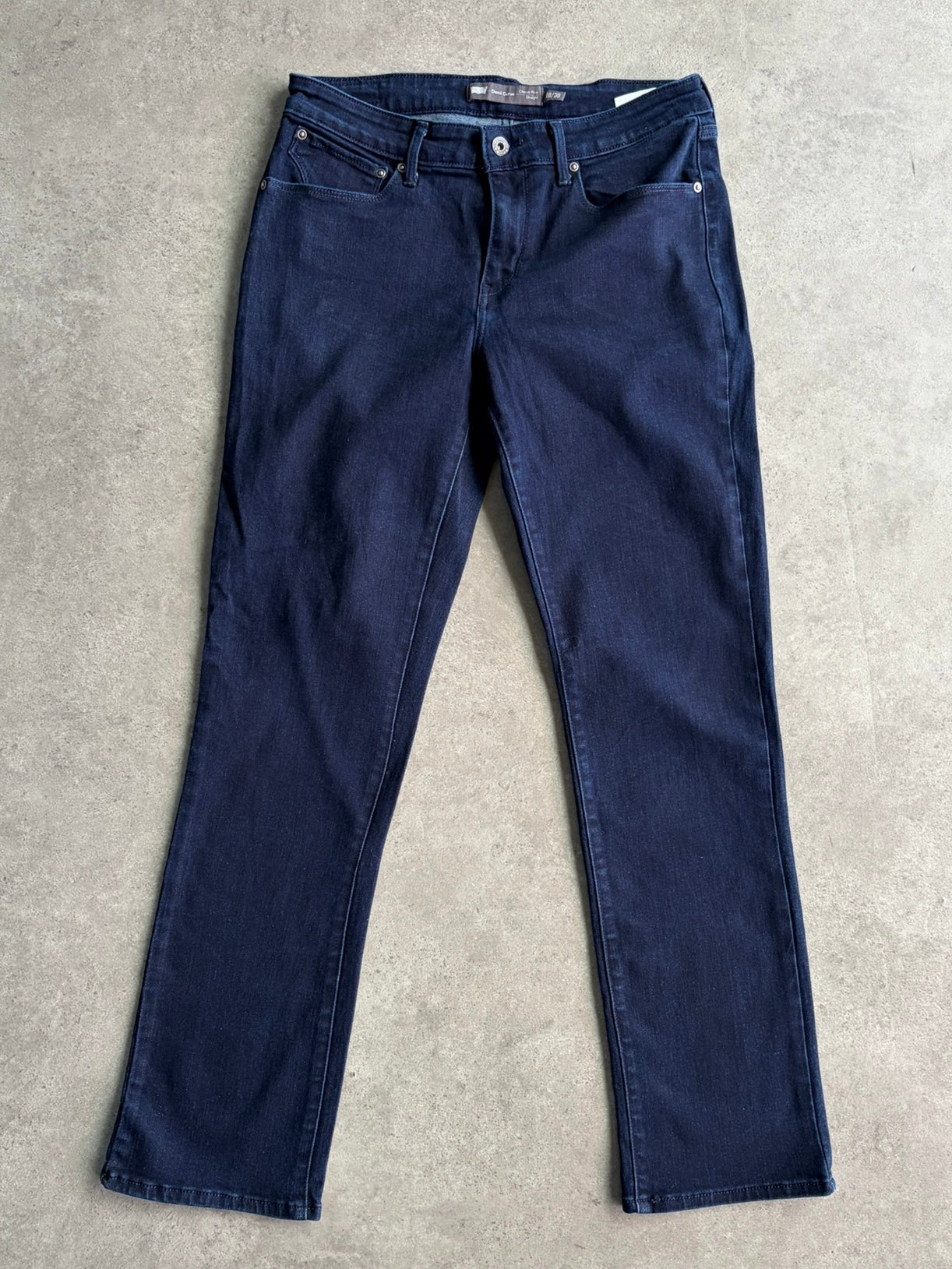 ג׳ינס Levi's Demi Curve סטרייט כחול כהה וינטג׳ - 30