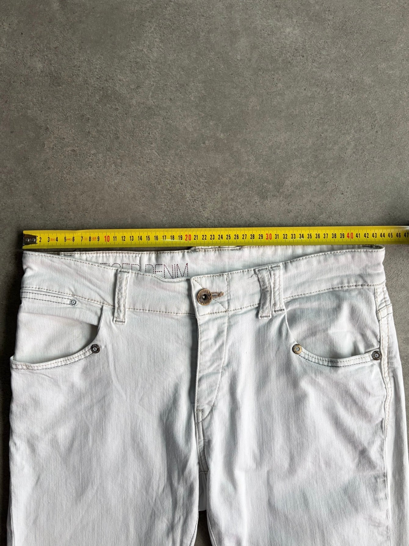 ג׳ינס Tommy Hilfiger Denim לבן וינטג׳ - 35