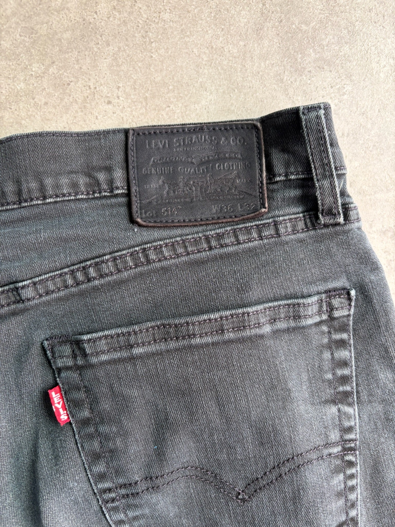 ג׳ינס Levi's 514 סטרייט שחור דהוי - 36