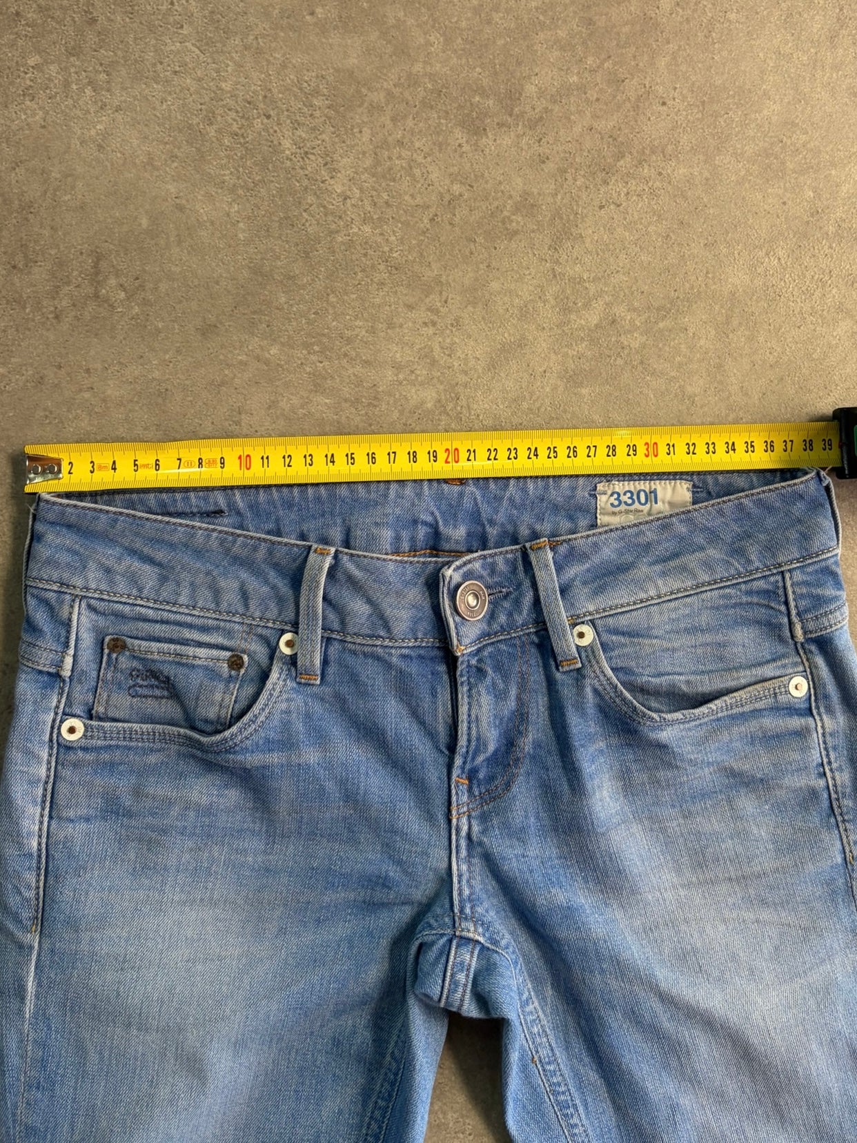 ג׳ינס נמוך G-Star RAW 3301 וינטג׳ - 29