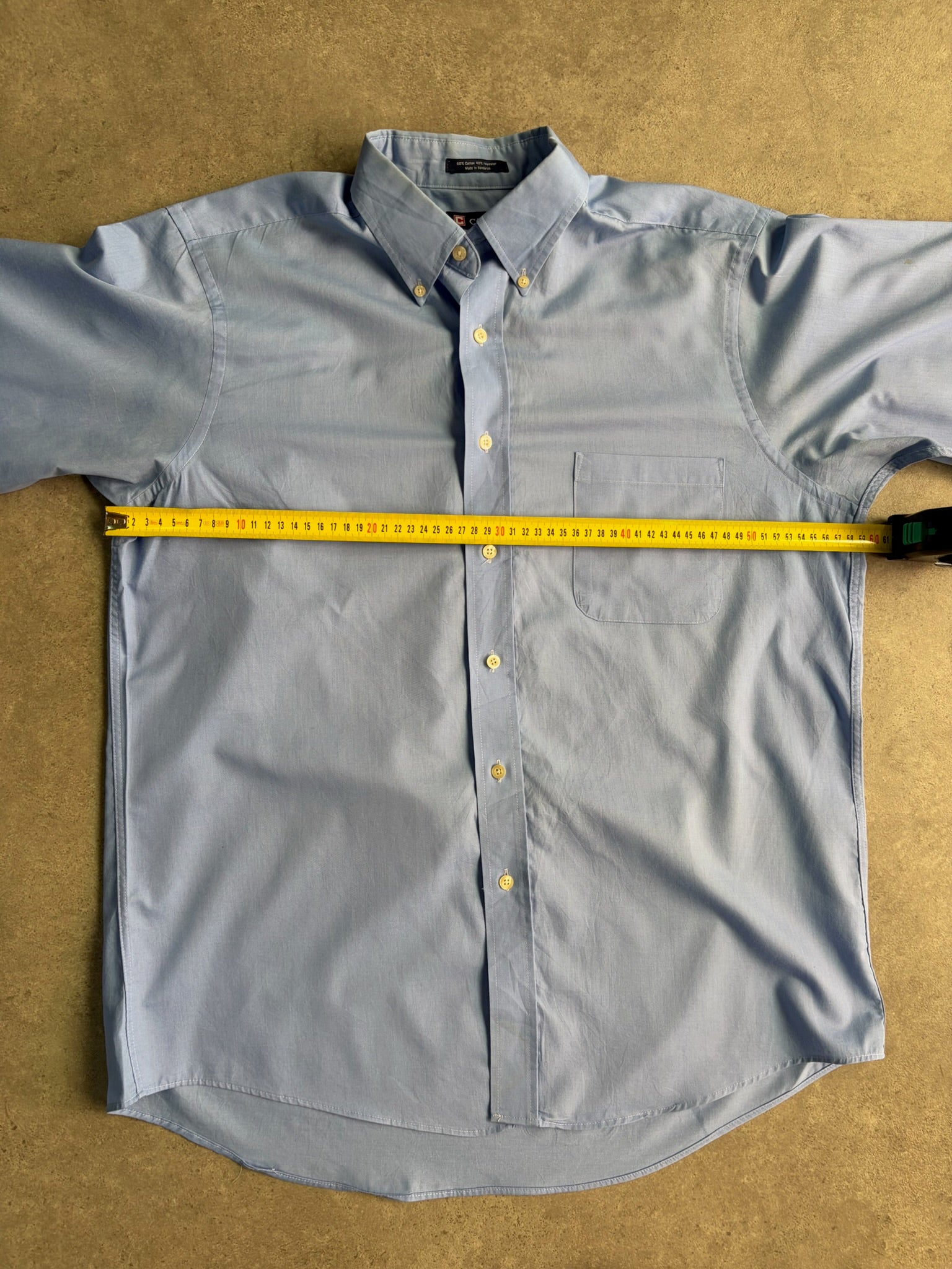 חולצת באטן דאון תכלת Chaps וינטג׳ - XL