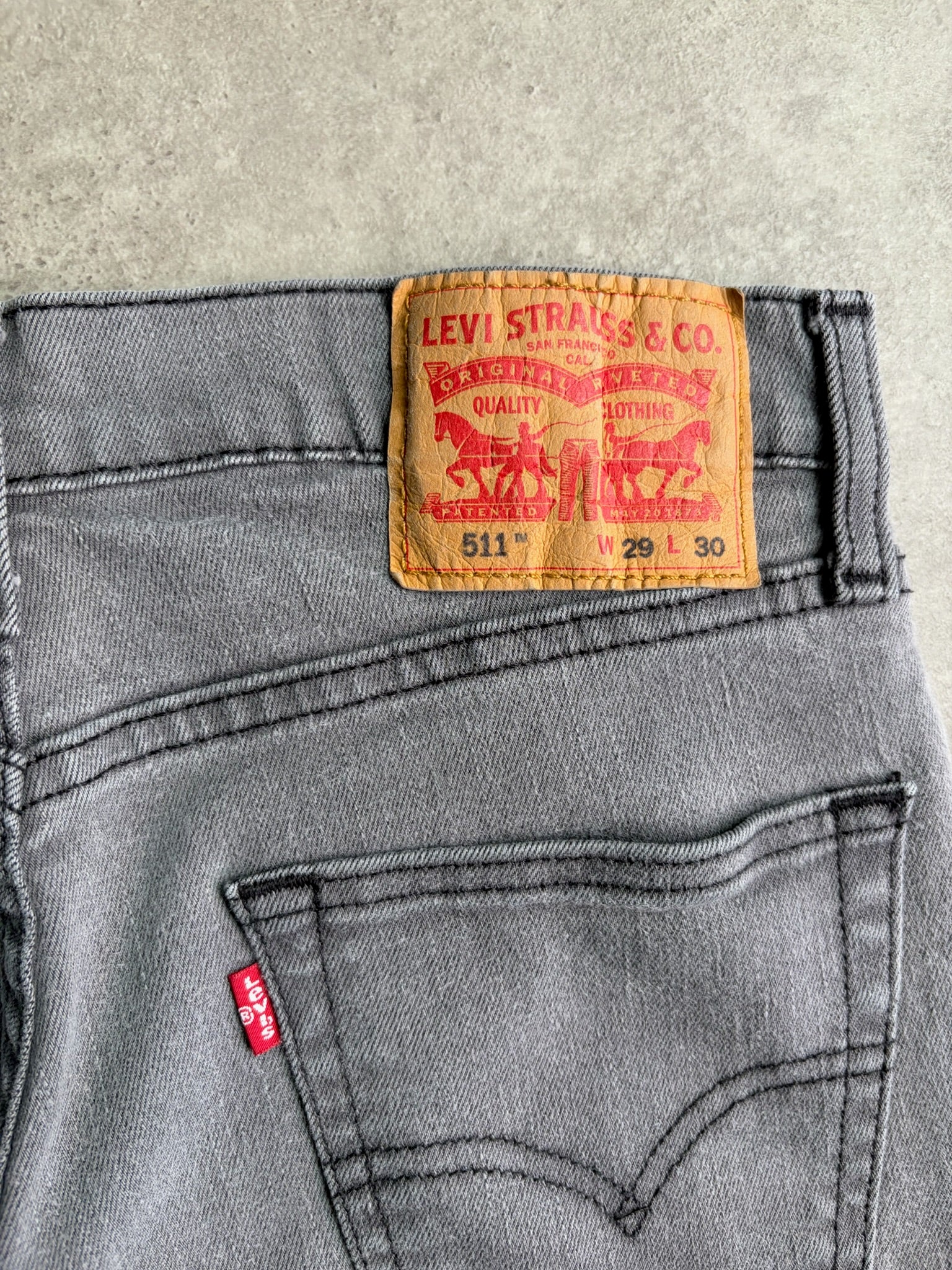 ג׳ינס Levi's 511 אפור וינטג׳ - 28