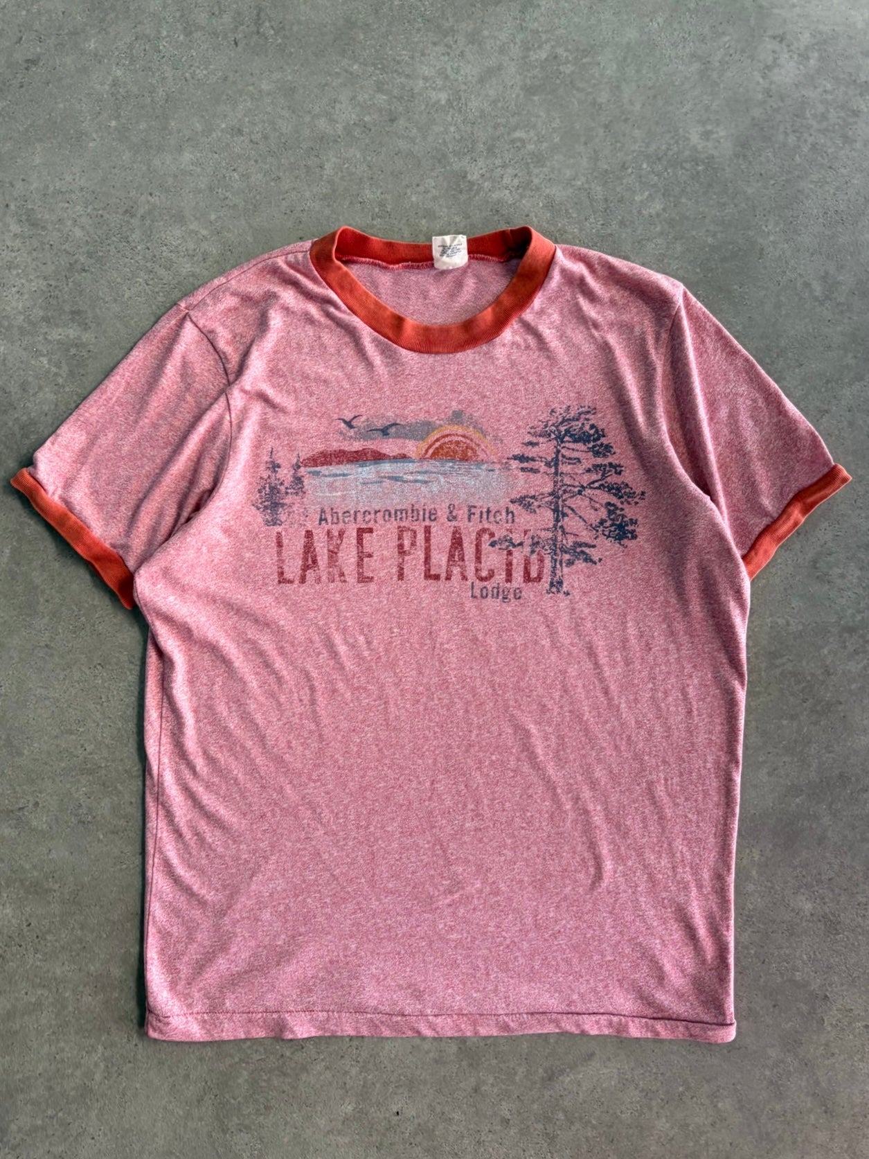 טישירט רינגר Abercrombie & Fitch Lake Placid וינטג׳ - M