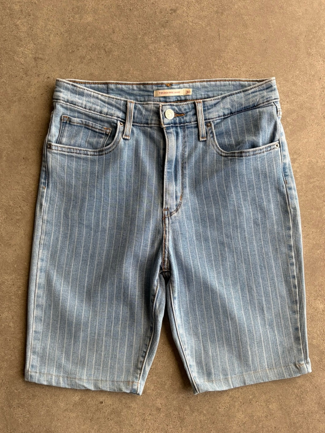 שורטס ג׳ינס Levi's 721 פסים וינטג׳ - 29