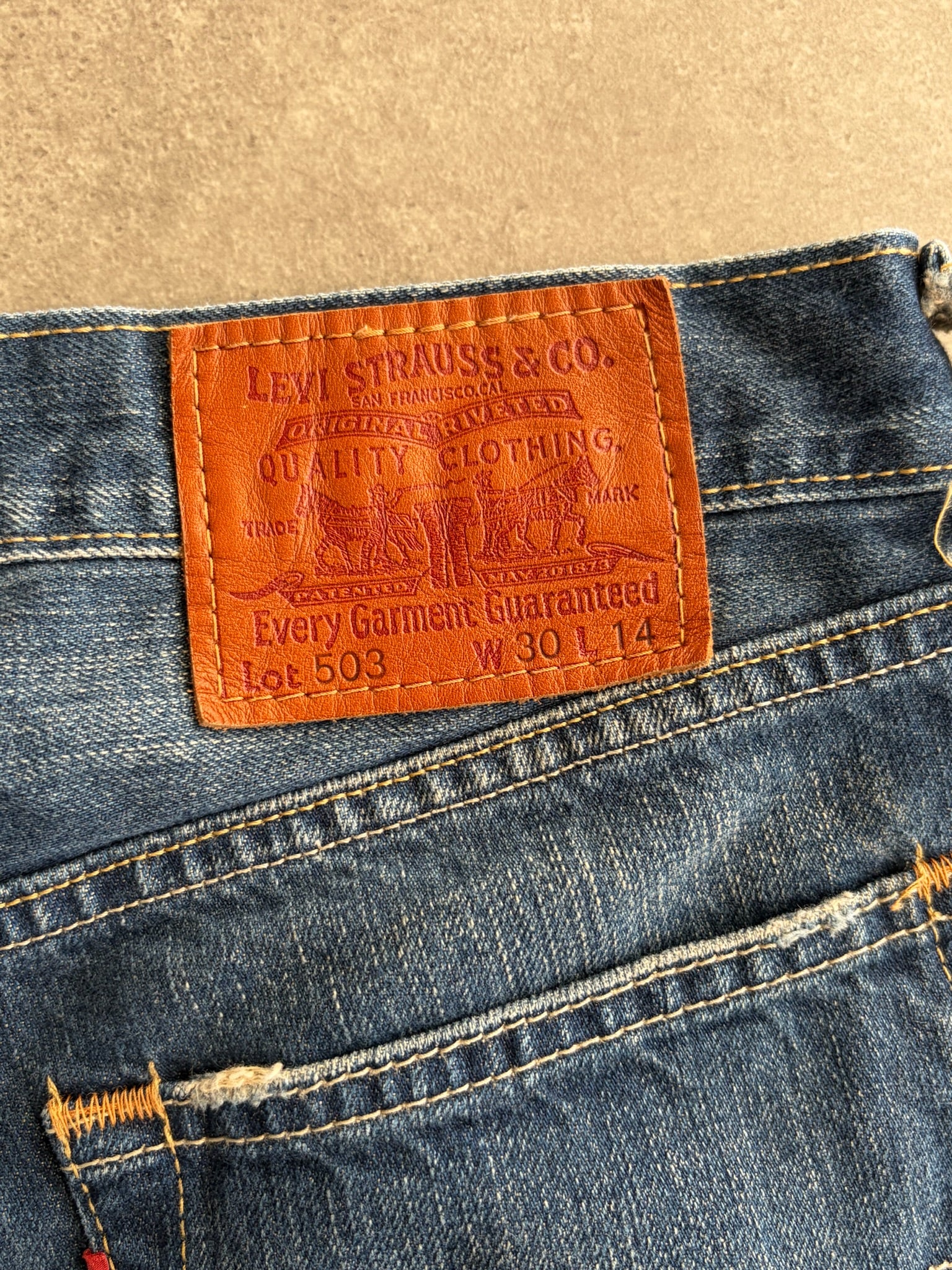 שורטס ג׳ינס Levi's 503 וינטג׳ - 31