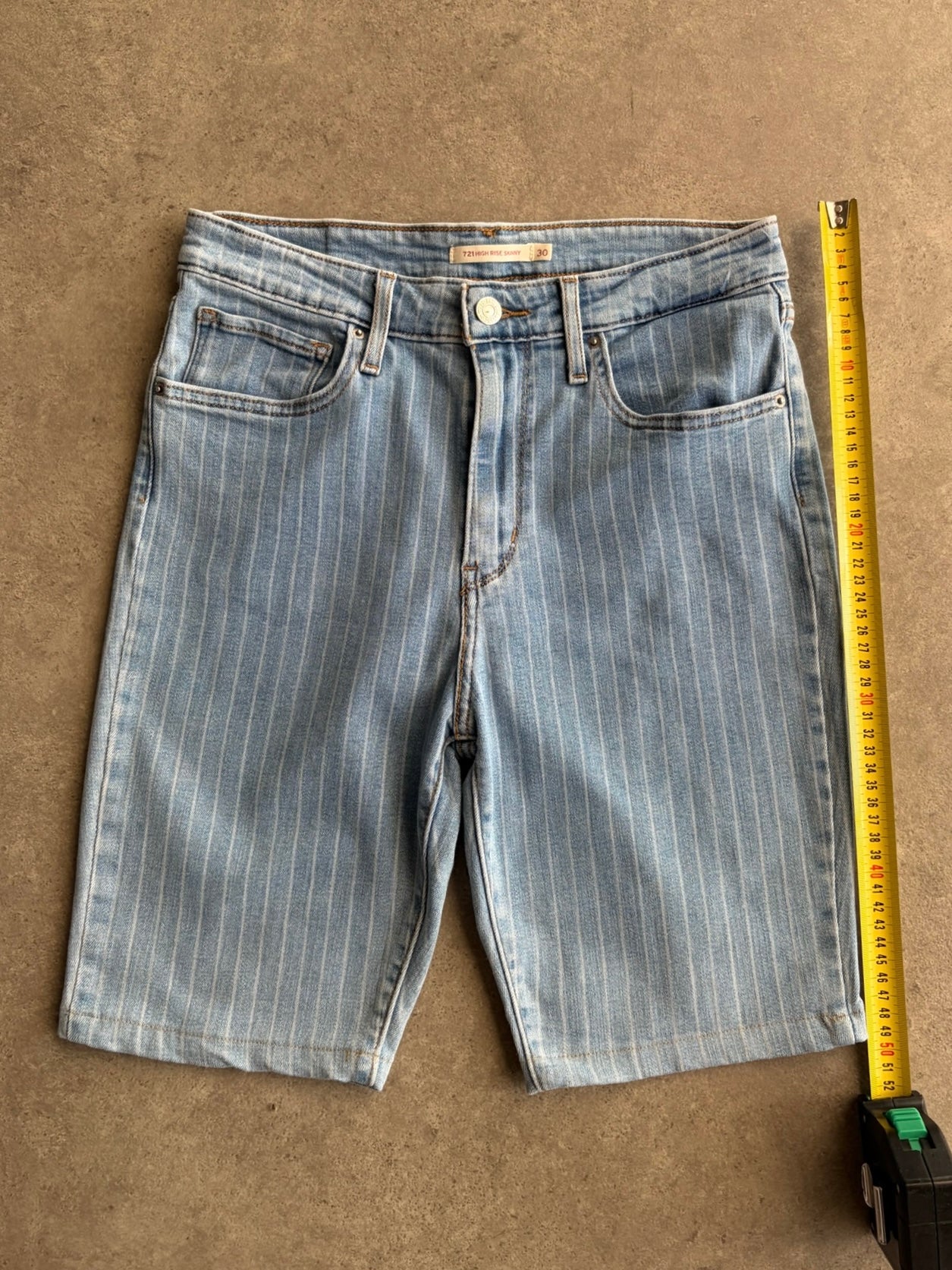 שורטס ג׳ינס Levi's 721 פסים וינטג׳ - 29
