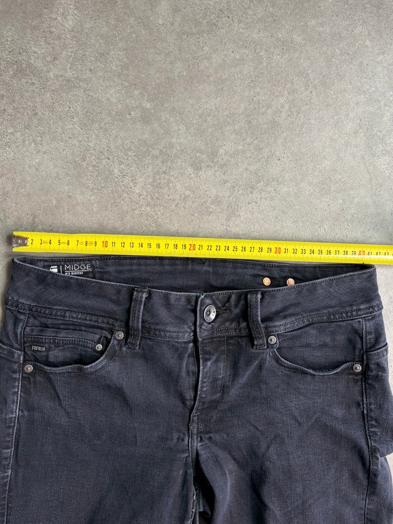 ג׳ינס נמוך G-Star RAW Midge Bootcut וינטג׳ - 32