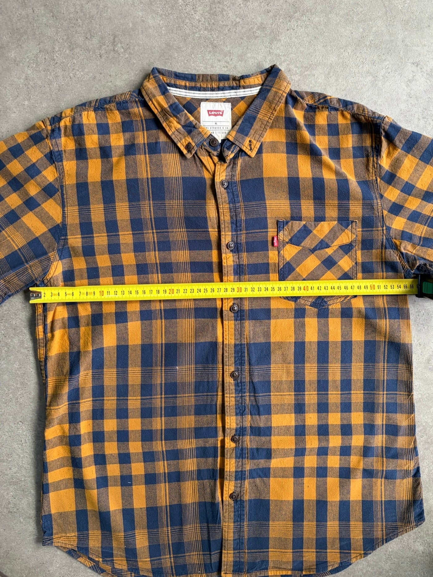 חולצת Levi's משבצות שרוול קצר וינטג׳ - L