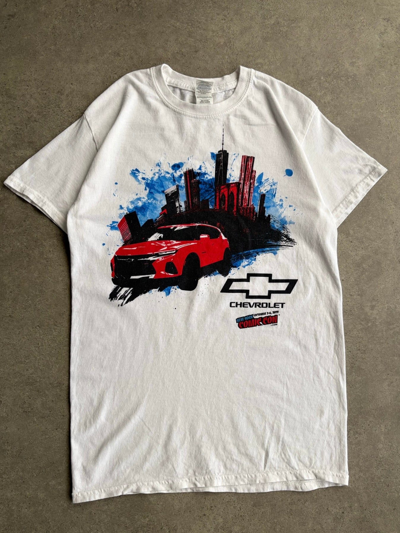 טי שירט Chevrolet x New York Comic Con 2019 וינטג׳ - XXS