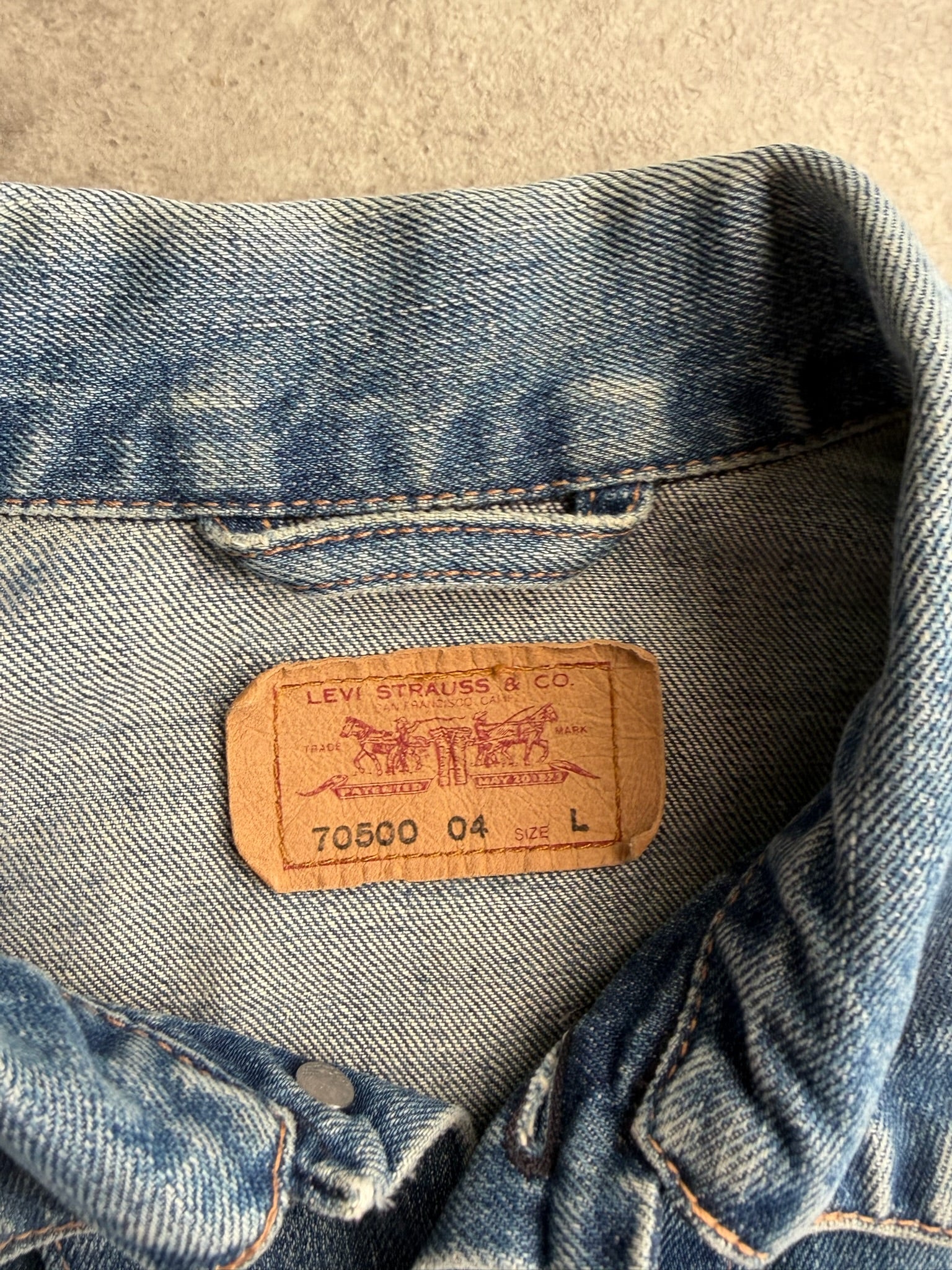 ג׳קט ג׳ינס Levi's 70500 וינטג׳ - S