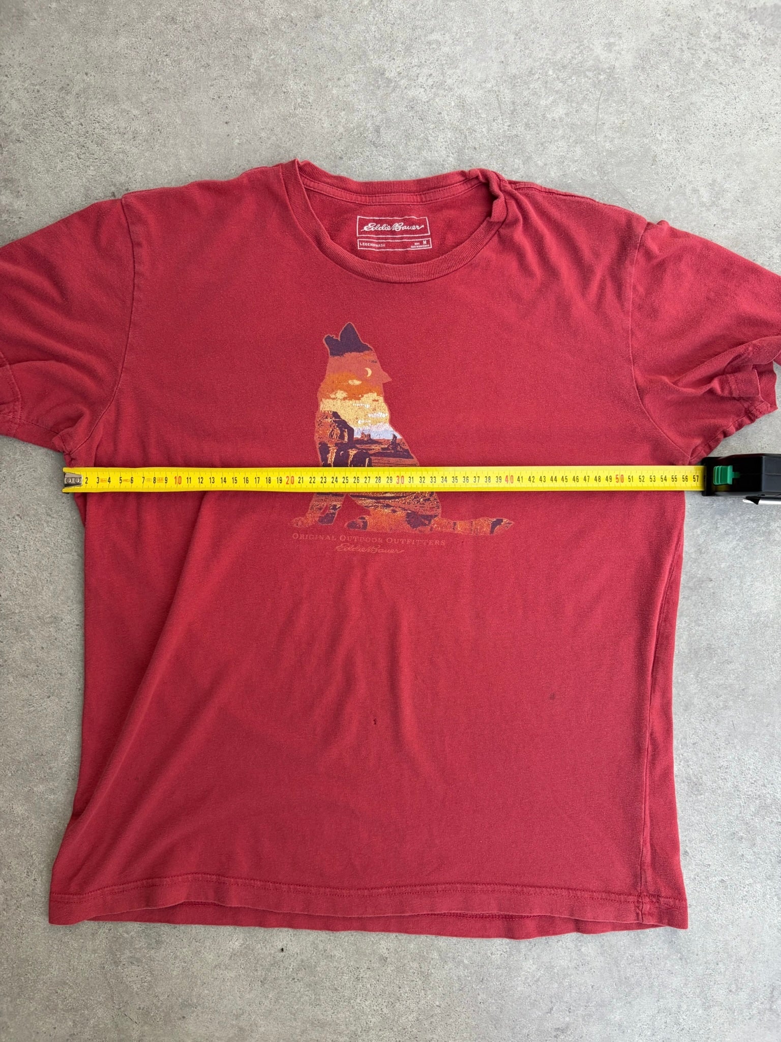 טישירט Eddie Bauer זאב וינטג׳ - L