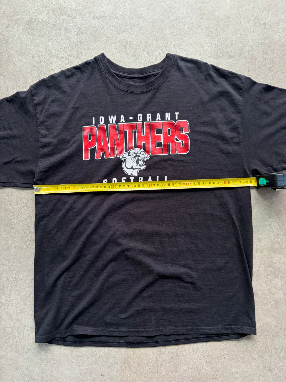 טי שירט Iowa-Grant Panthers Softball וינטג׳ - L