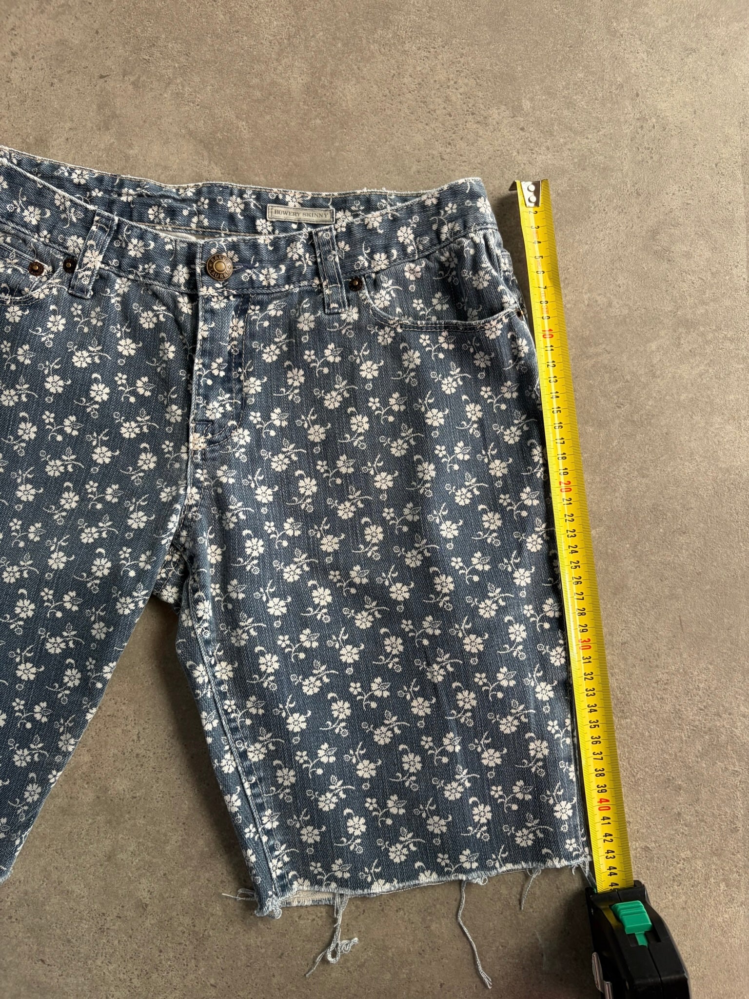 שורטס נמוך ג׳ינס Ralph Lauren פרחוני וינטג׳ - 28