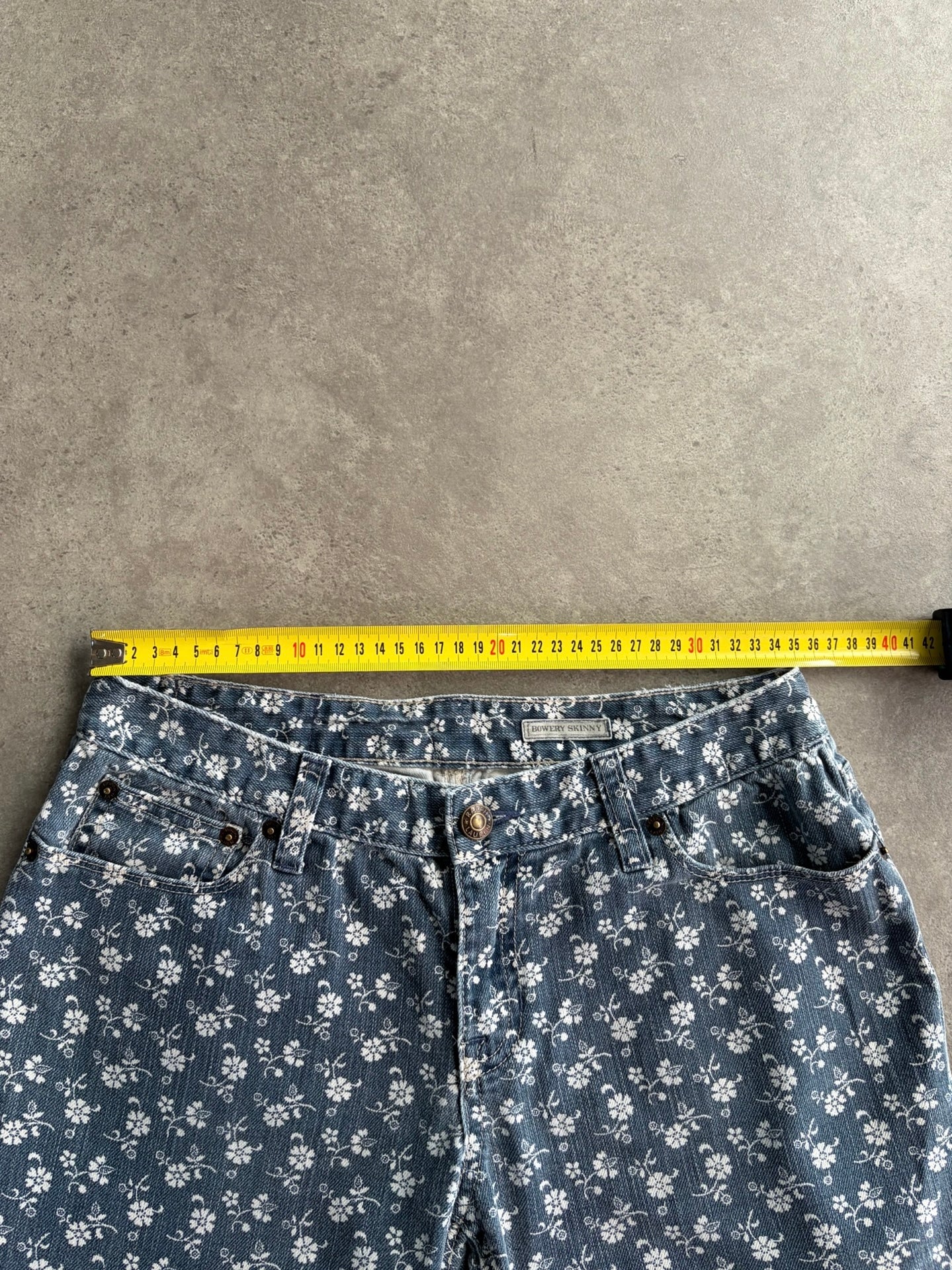 שורטס נמוך ג׳ינס Ralph Lauren פרחוני וינטג׳ - 28