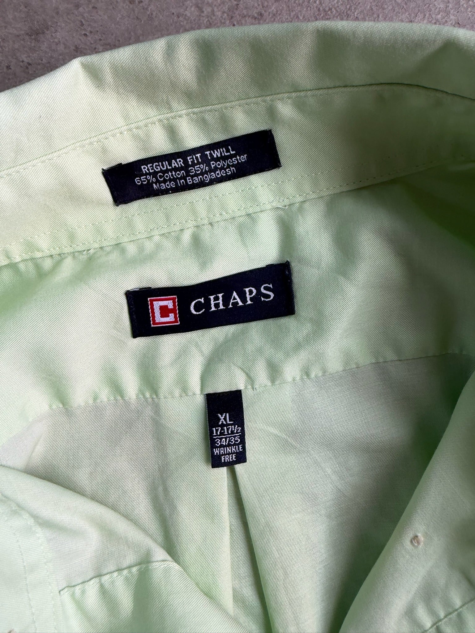 חולצת Chaps ירוק מנטה וינטג׳ - XL