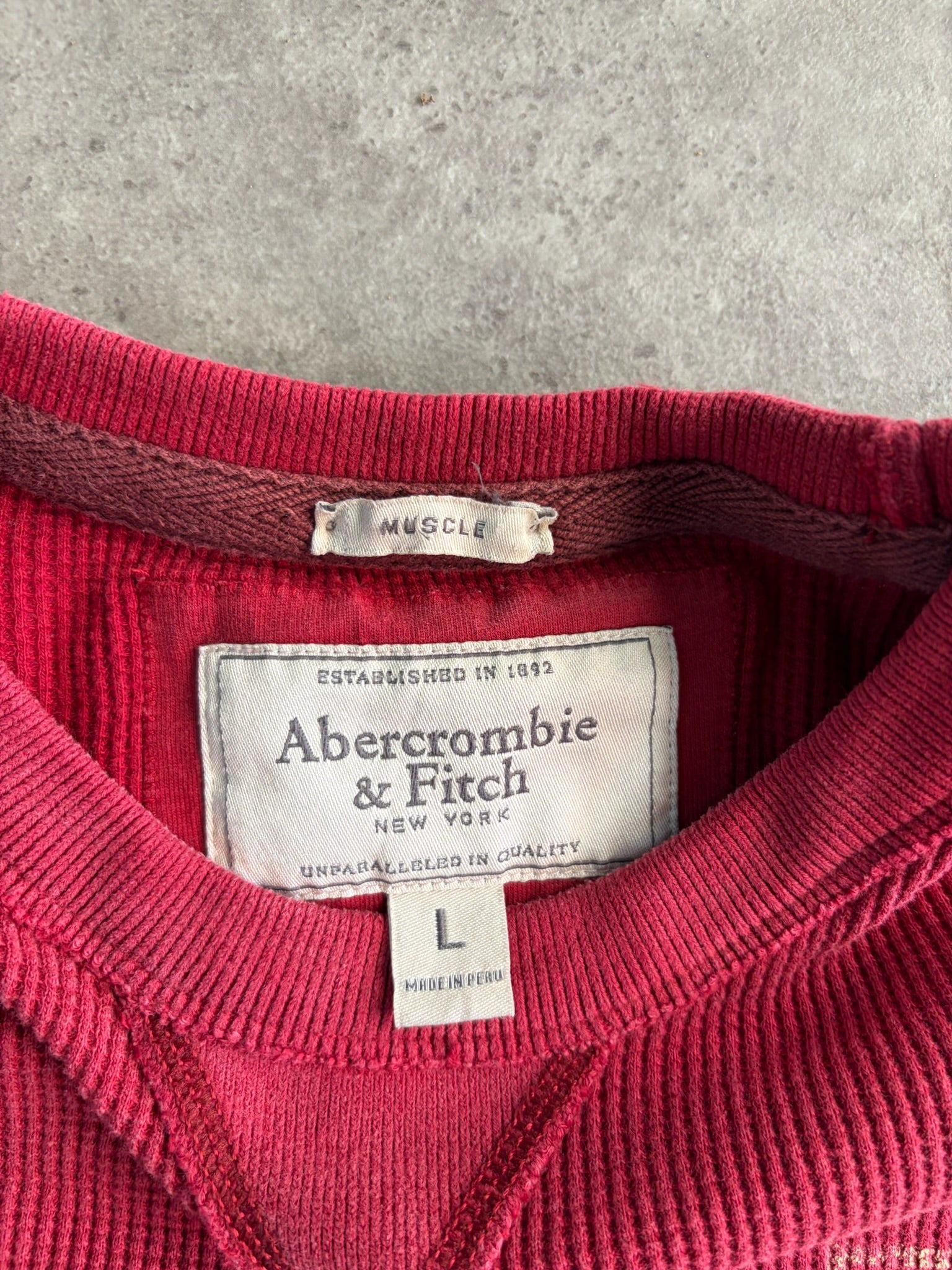 חולצת תרמל Abercrombie & Fitch וינטג׳ - L