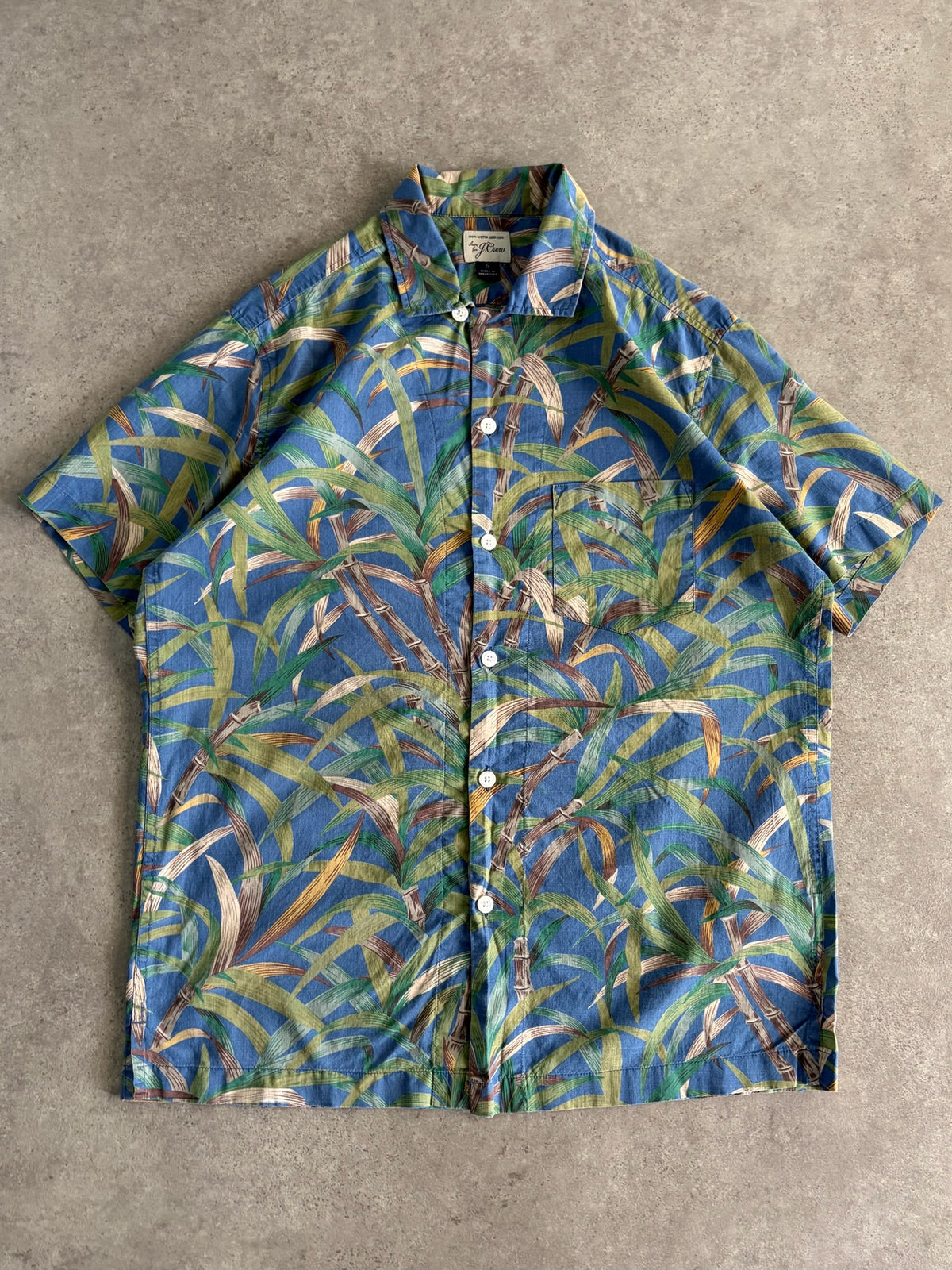 חולצת מכופתרת J.Crew הדפס במבוק וינטג׳ - L