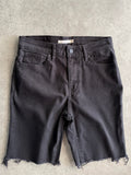 שורטס ג׳ינס Levi's 721 High Rise שחור וינטג׳ - 28