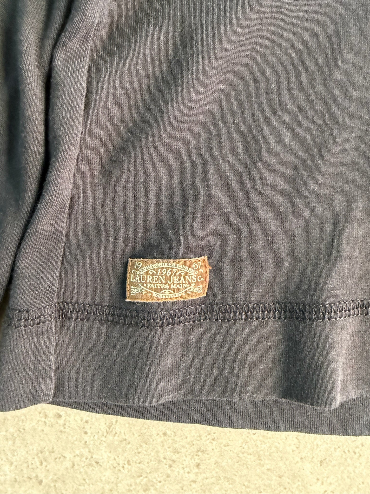 חולצת לונגסליב Ralph Lauren עם פאצ׳ים וינטג׳ - XS