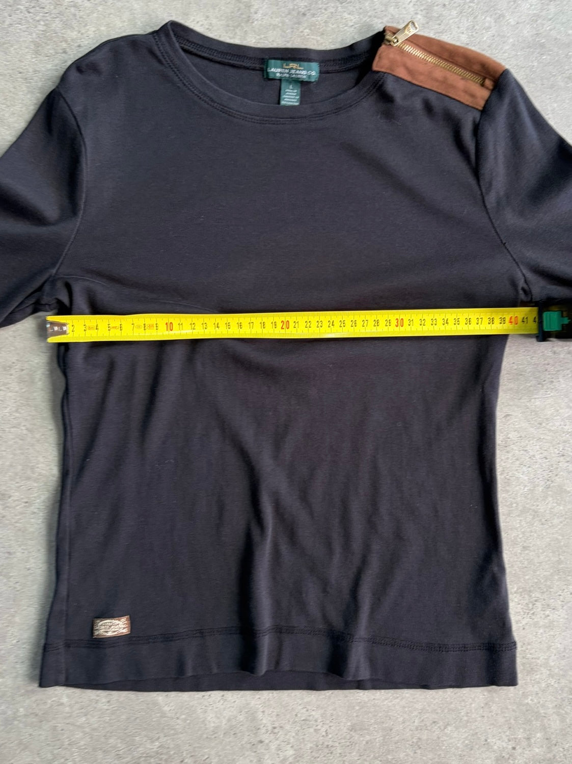 חולצת לונגסליב Ralph Lauren עם פאצ׳ים וינטג׳ - XS