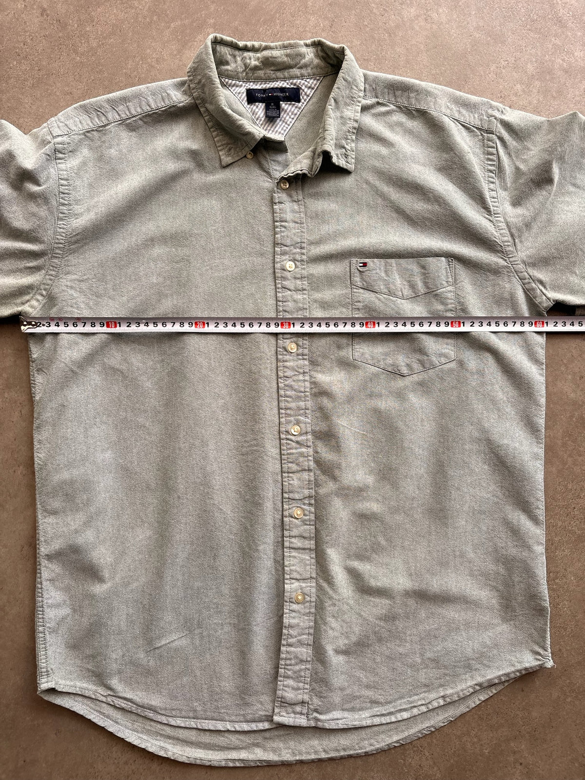 חולצה מכופתרת Tommy Hilfiger וינטג׳ - XL – חולצה מכופתרת וינטג׳ טומי הילפיגר, תמונה 4