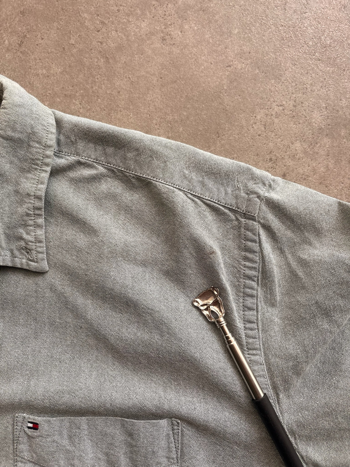 חולצה מכופתרת Tommy Hilfiger וינטג׳ - XL – חולצה מכופתרת וינטג׳ טומי הילפיגר, תמונה 3
