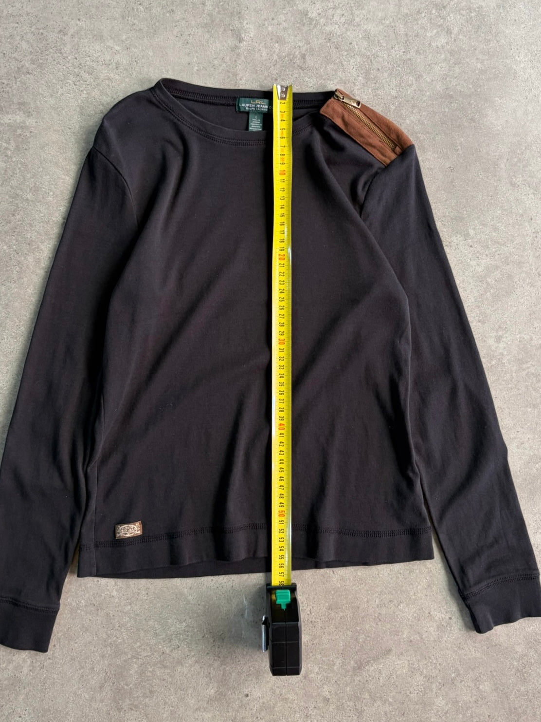 חולצת לונגסליב Ralph Lauren עם פאצ׳ים וינטג׳ - XS