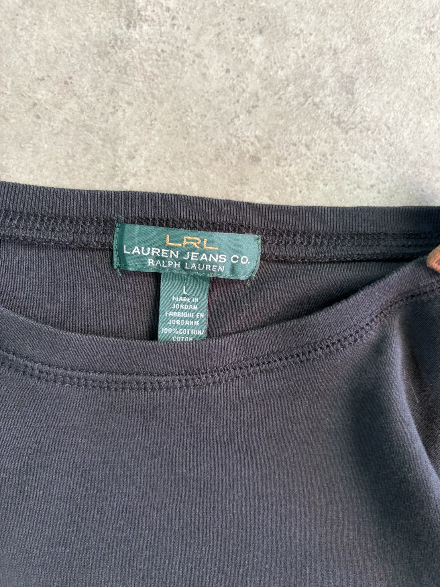 חולצת לונגסליב Ralph Lauren עם פאצ׳ים וינטג׳ - XS