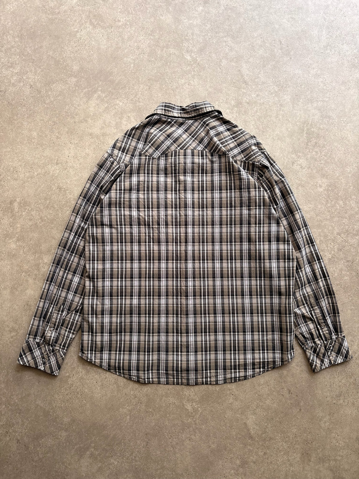 חולצה מכופתרת משובצת Levi's Signature וינטג׳ - XL – חולצת פלנל משבצות וינטג׳ ליוויס, תמונה 2