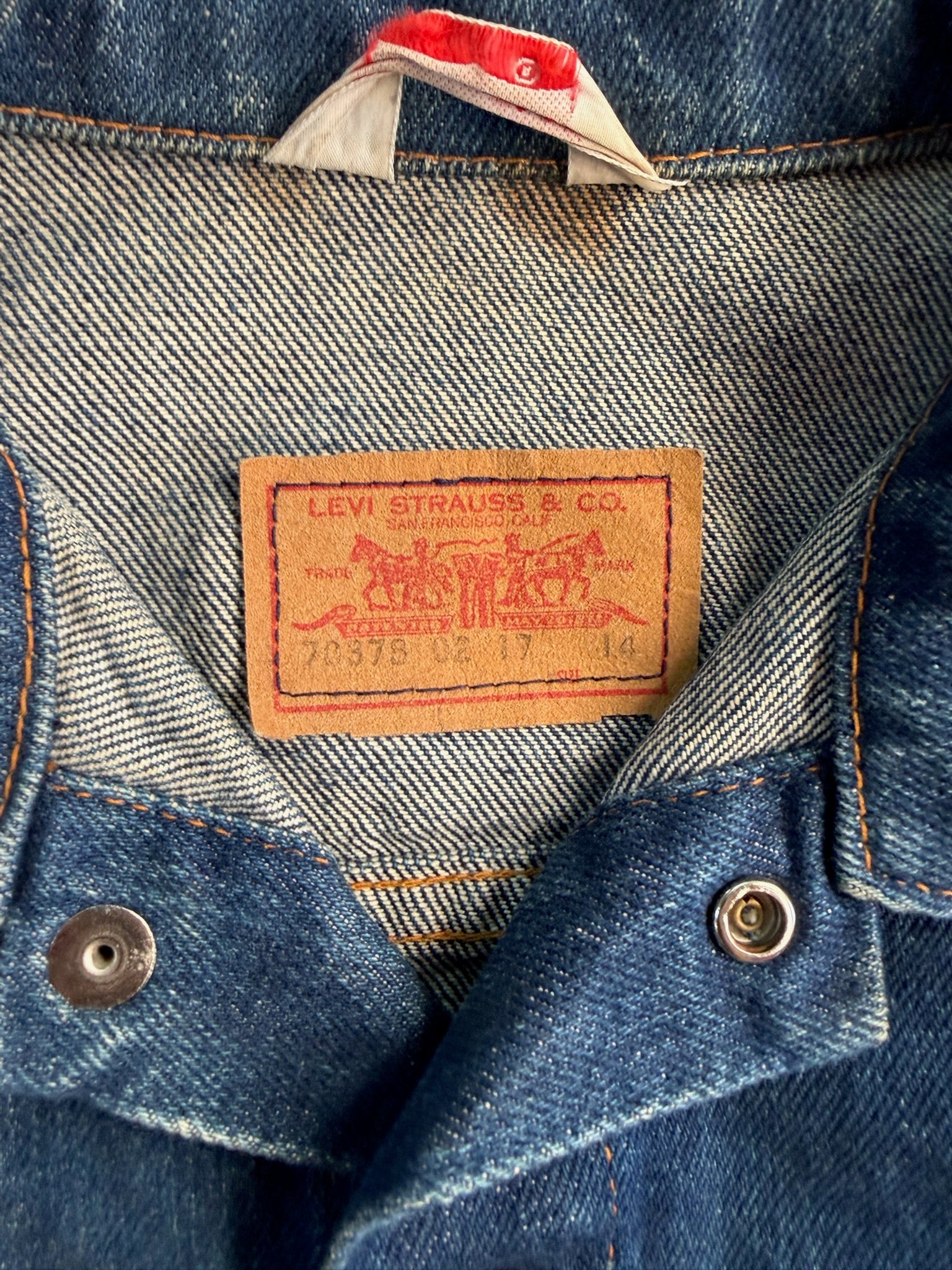 ג׳קט ג׳ינס Levi's 70378 וינטג׳ - XXS