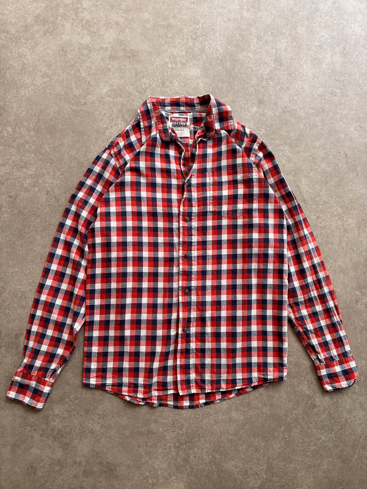 חולצת פלנל משובצת Wrangler וינטג' - S – חולצת פלנל משבצות וינטג׳ רנגלר | DNA תל אביב