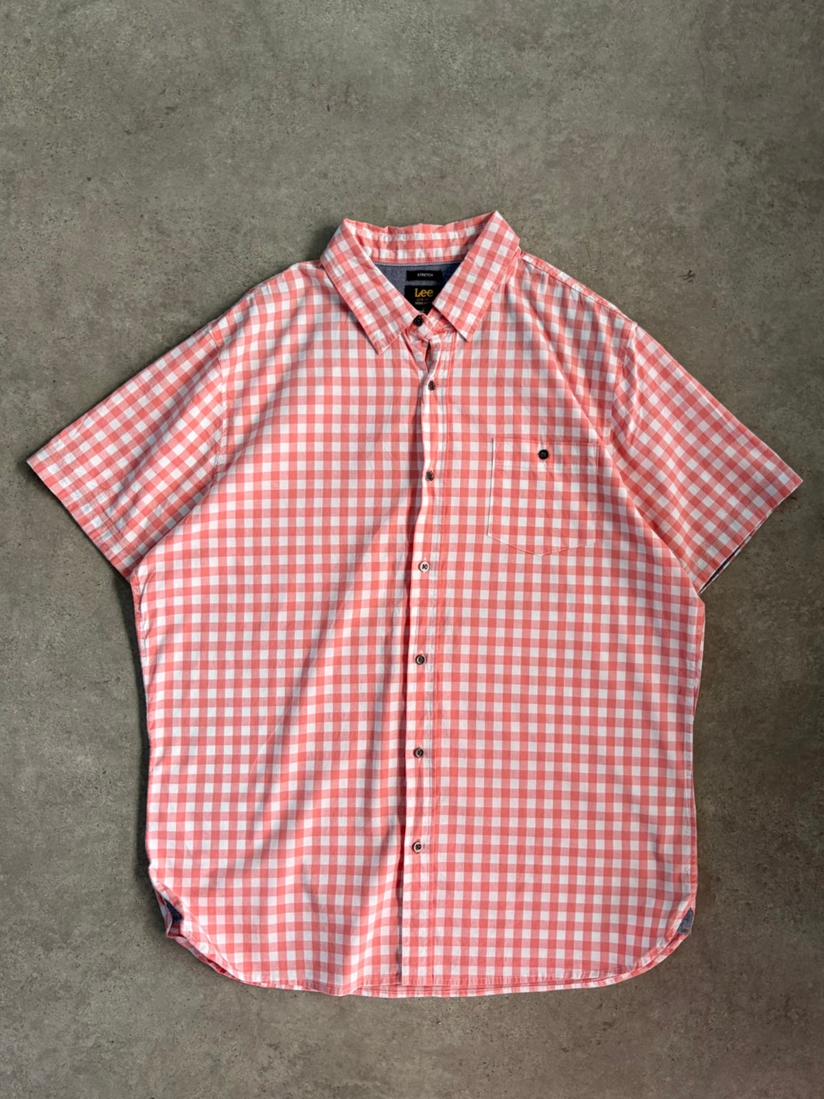 חולצה מכופתרת Lee משבצות וינטג׳ - XXL – חולצת פלנל משבצות וינטג׳ Lee | DNA תל אביב