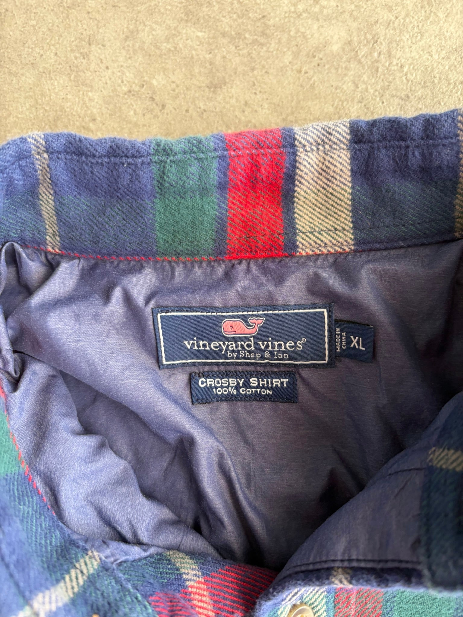 חולצת פלאנל עבה Vineyard Vines וינטג׳ - XL