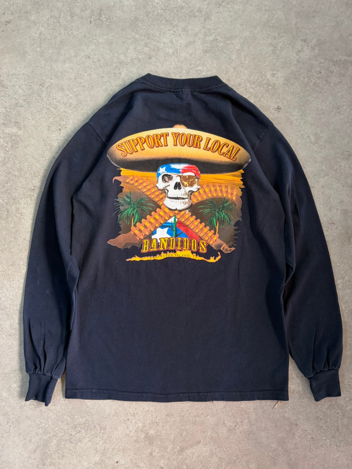 חולצת Support Your Local Bandidos וינטג׳ - XS – חולצת וינטג׳ | DNA תל אביב