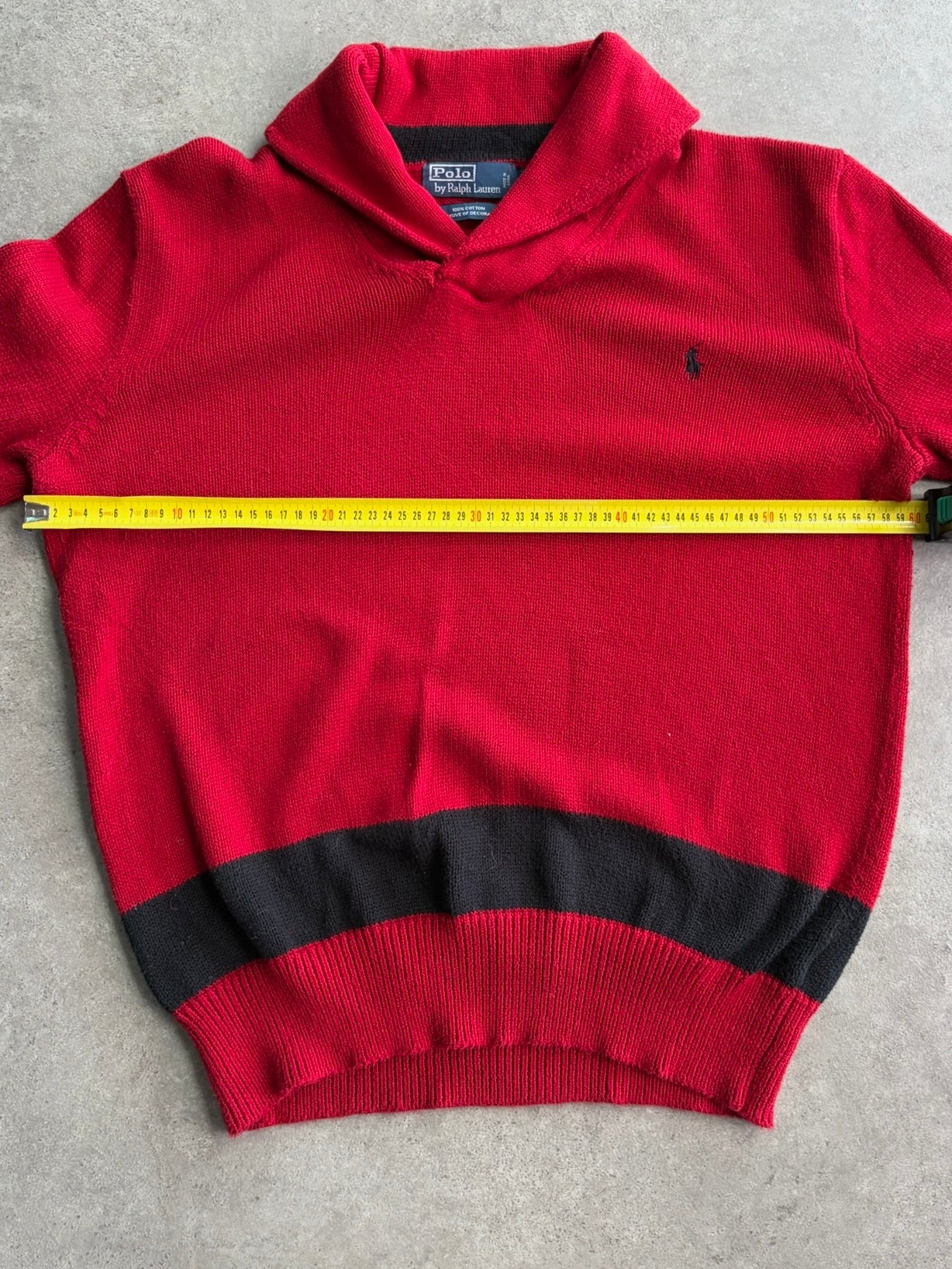 סוודר שאול קולר Polo Ralph Lauren וינטג׳ - XL