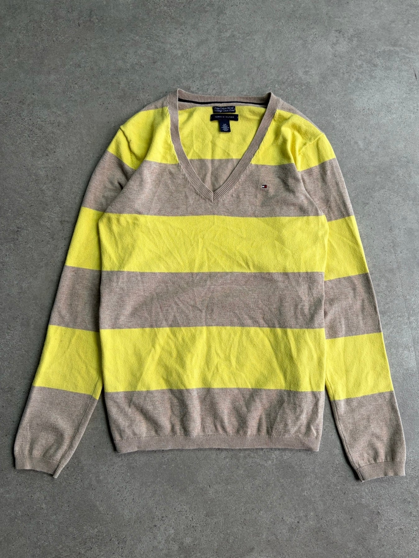 סוודר Tommy Hilfiger פסים וינטג׳ - XS