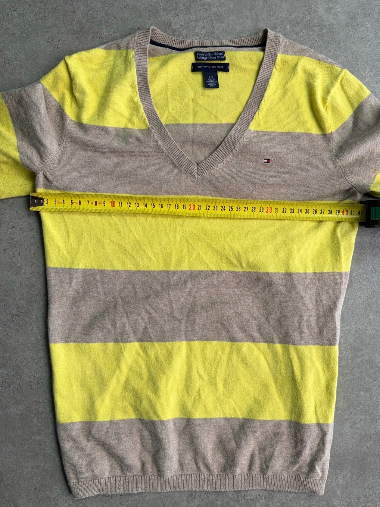 סוודר Tommy Hilfiger פסים וינטג׳ - XS