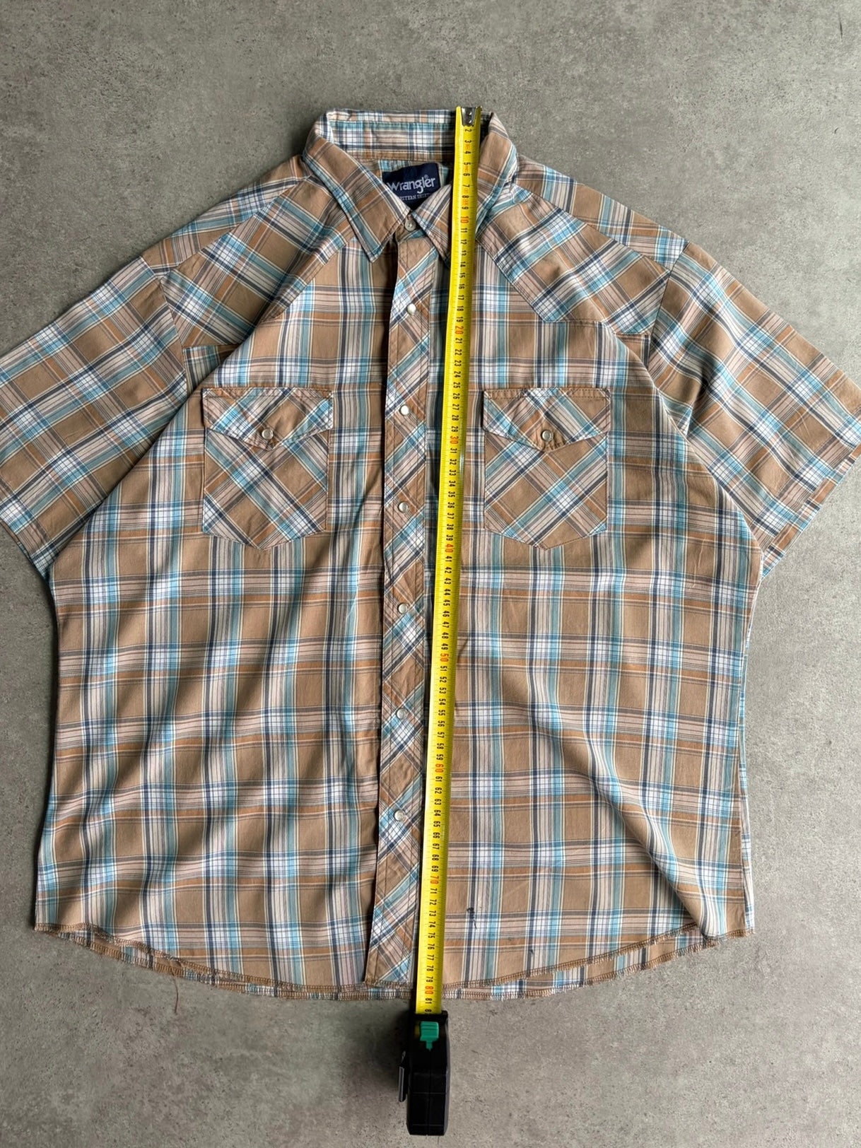 חולצת ווסטרן Wrangler משבצות וינטג׳ - XXL