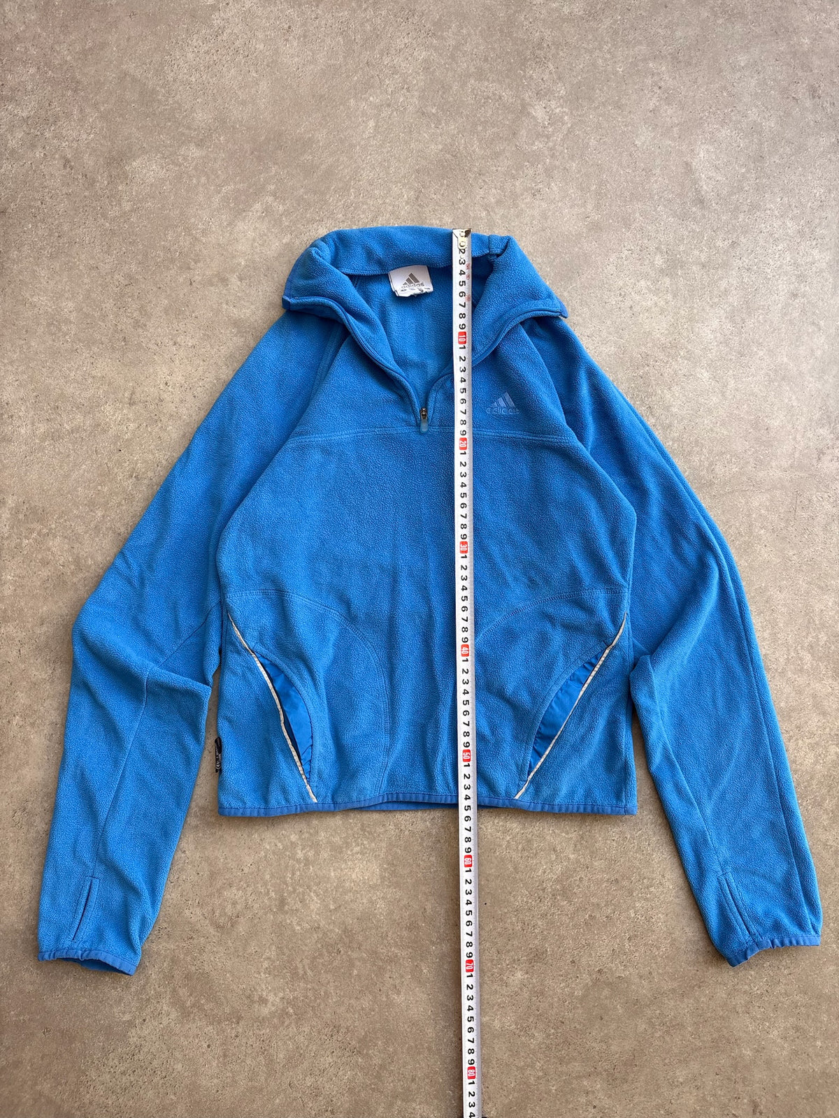 פליז adidas חצי רוכסן וינטג׳ - XXS – ג׳קט וינטג׳ אדידס, תמונה 4
