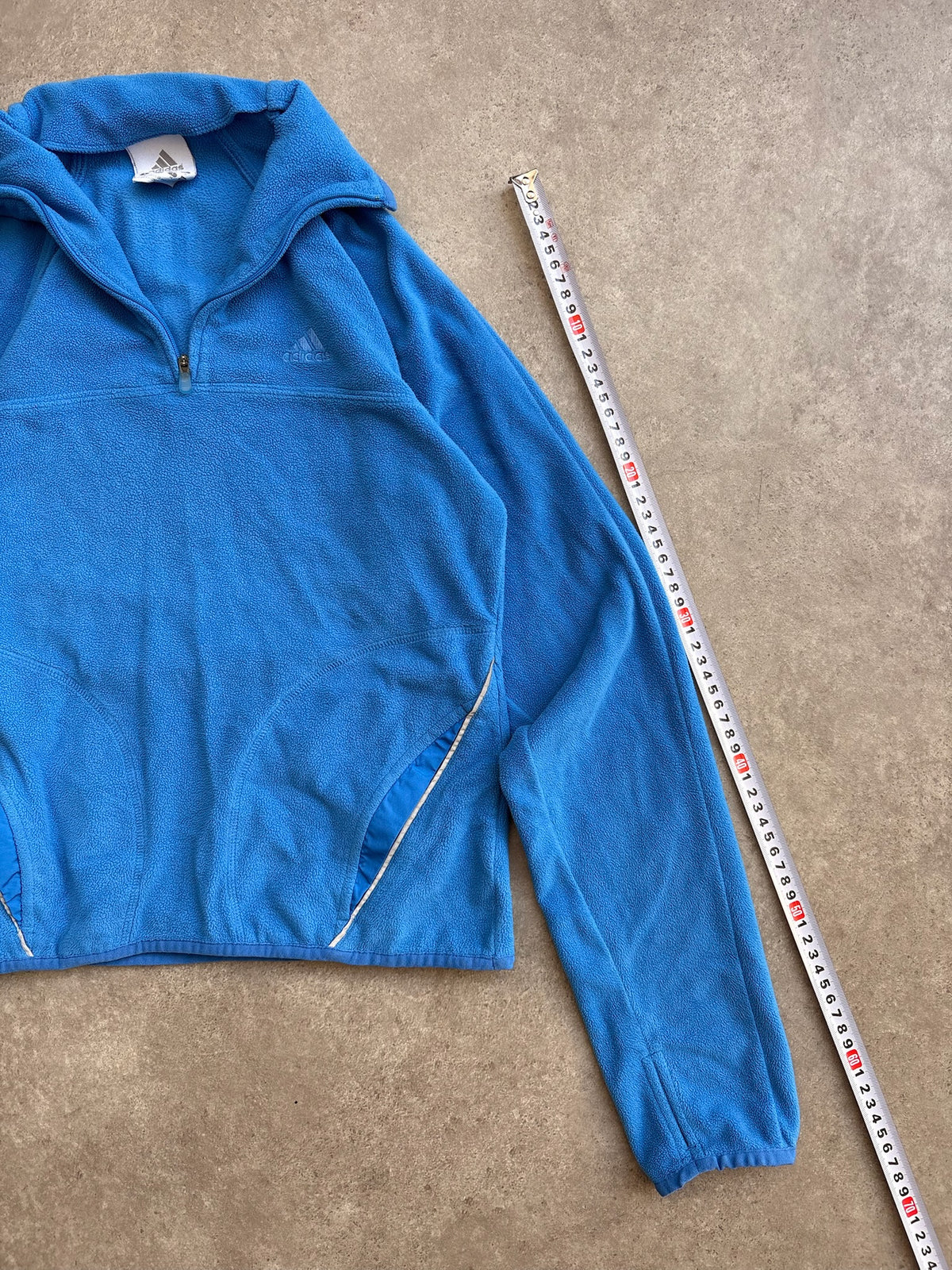 פליז adidas חצי רוכסן וינטג׳ - XXS – ג׳קט וינטג׳ אדידס, תמונה 5