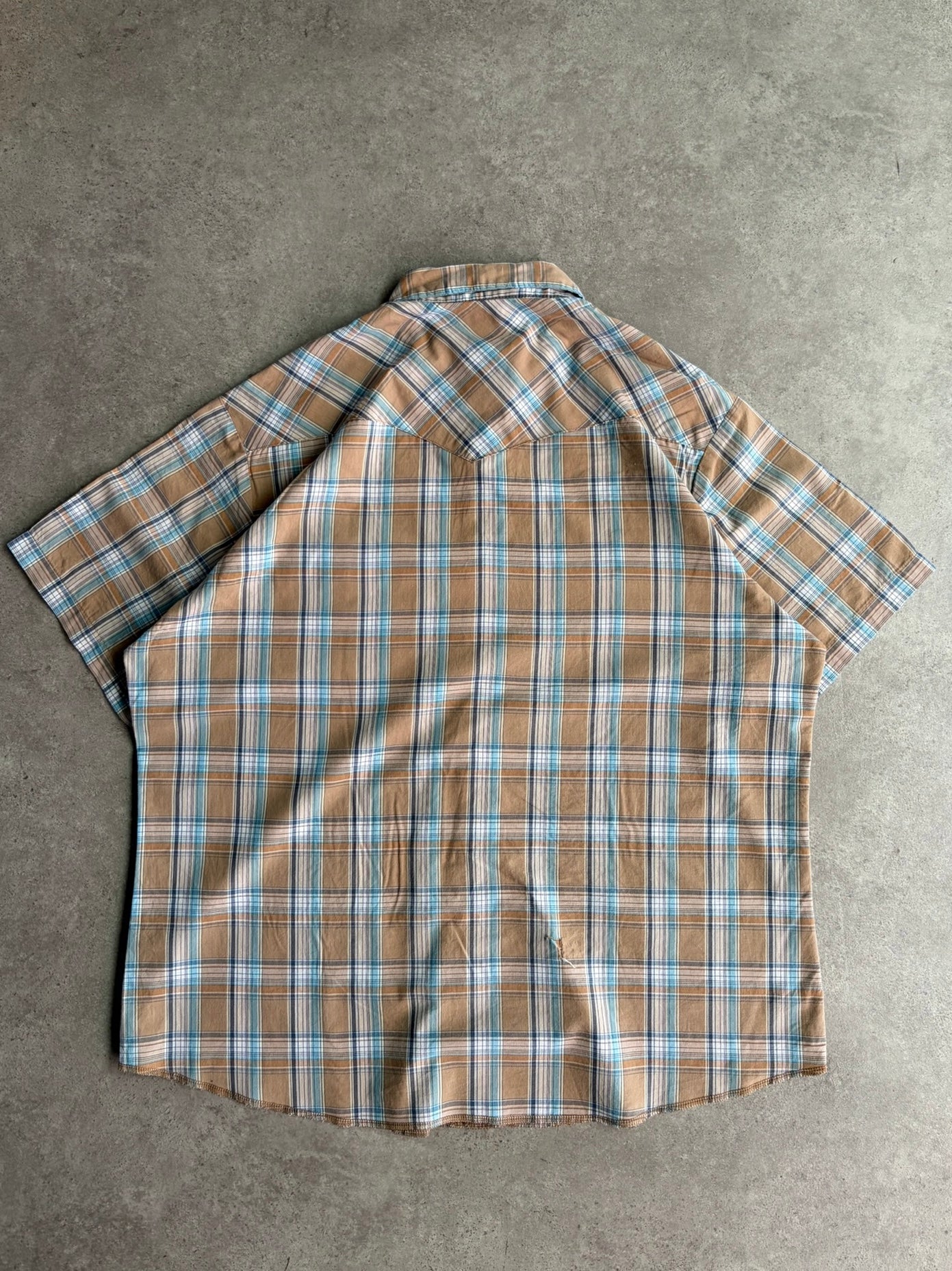 חולצת ווסטרן Wrangler משבצות וינטג׳ - XXL