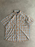 חולצת ווסטרן Wrangler משבצות וינטג׳ - XXL