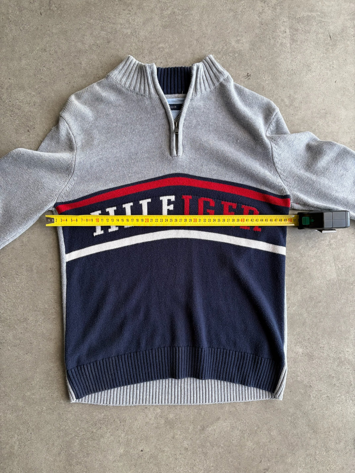 סוודר Tommy Hilfiger רבע רוכסן וינטג׳ - S – סריג וינטג׳ טומי הילפיגר, תמונה 4