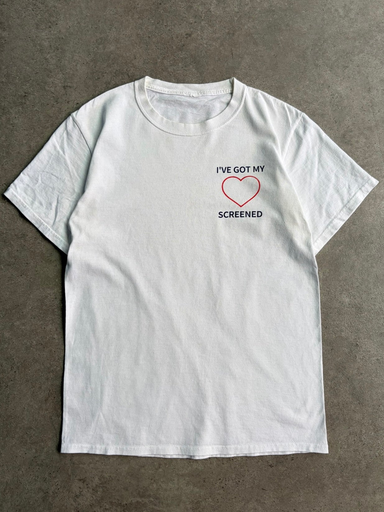 טי שירט "I've Got My Heart Screened" וינטג׳ - XXS