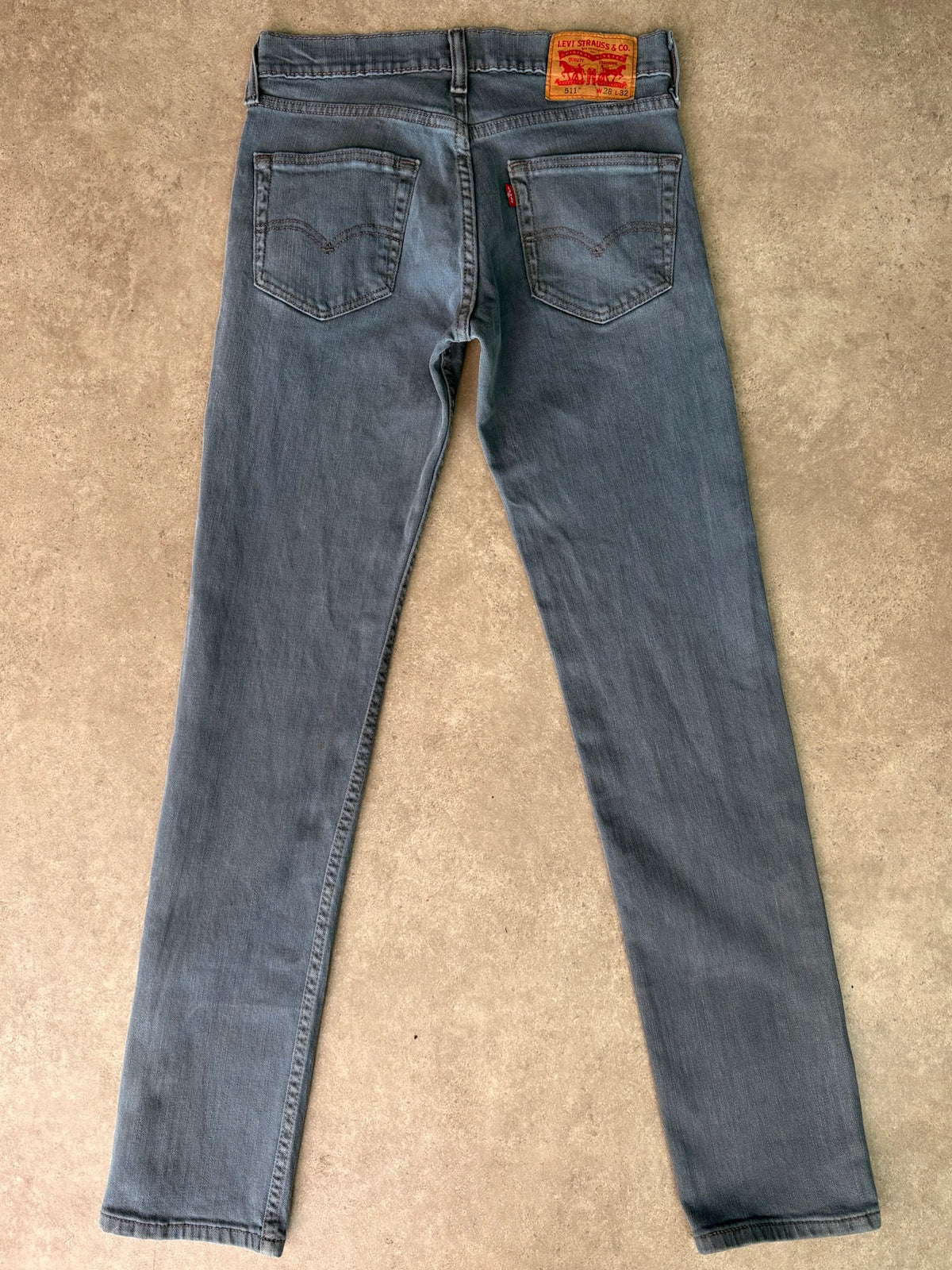 ג'ינס Levi's 511 וינטג׳ אפור - 28 – ג׳ינס ליוויס וינטג׳, תמונה 2
