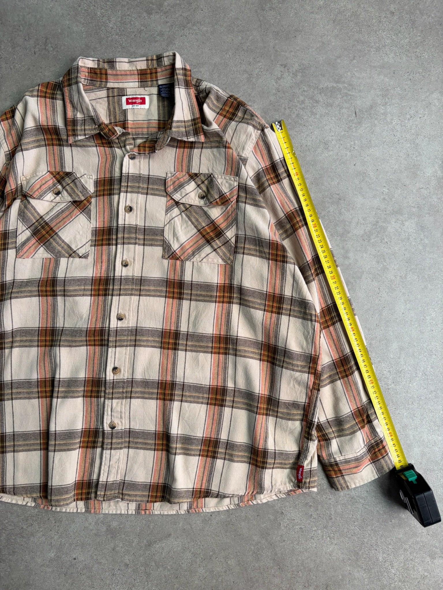 חולצת פלאנל Wrangler וינטג׳ - 3XL